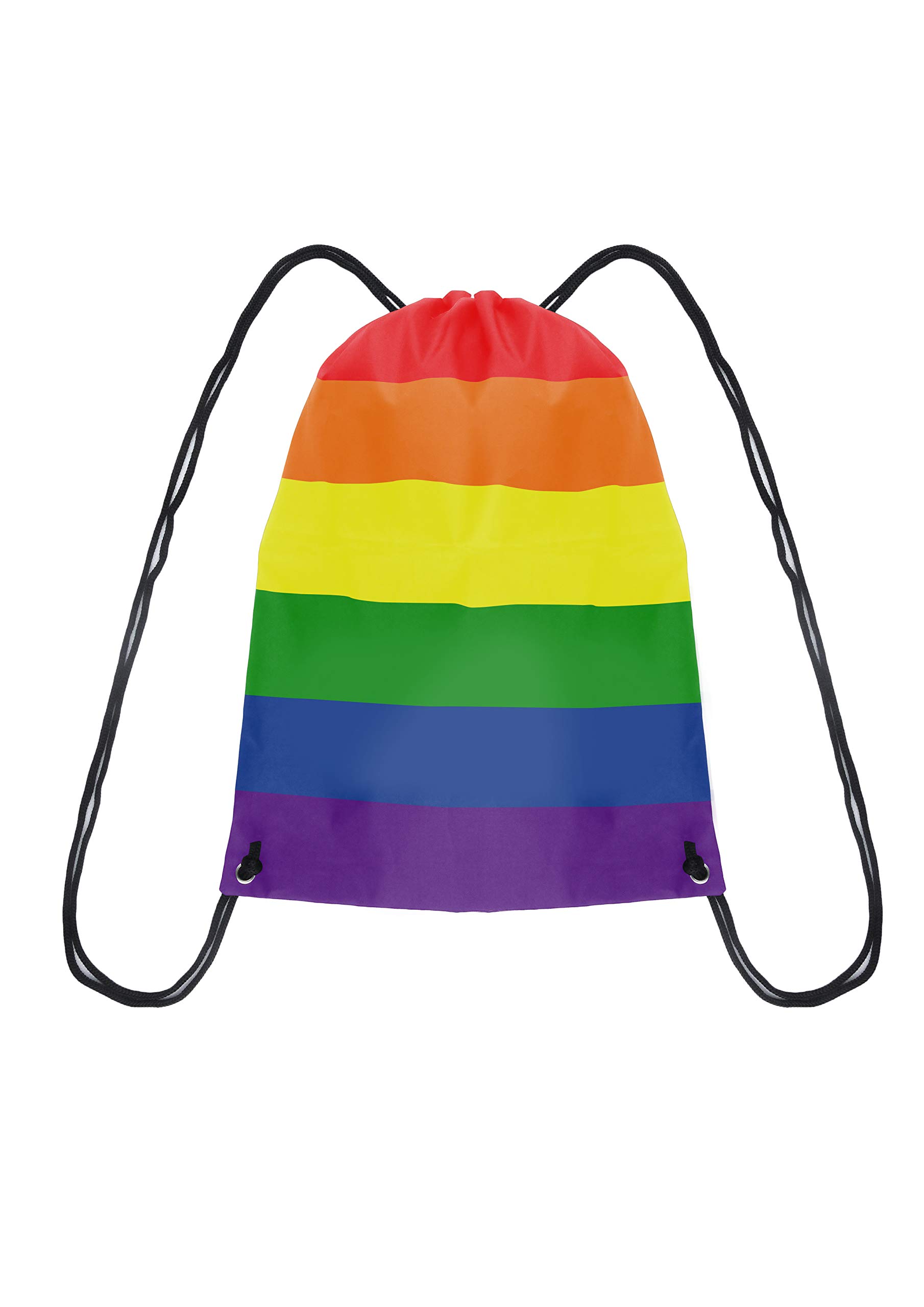 Rainbow Pride Drawstring Bag - LGBTQ+ Accessories for Gay Pride, Beach, Sports & Travel | Waterproof Gym Backpack for Men & Women | Perfect for School PE, Swimming & Outdoor Activities