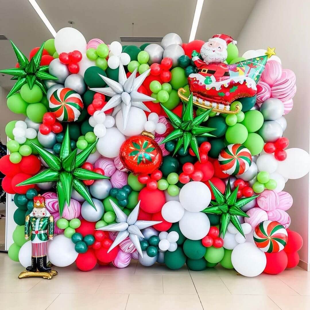 50 Pcs 26 Inch Green Foil Cone Star Balloons - 3D Starburst Mylar Balloons for Party Decorations, Christmas, Birthday & Wedding Supplies | Perfect for Indoor/Outdoor Events, Photo Backdrops & Celebration Decor