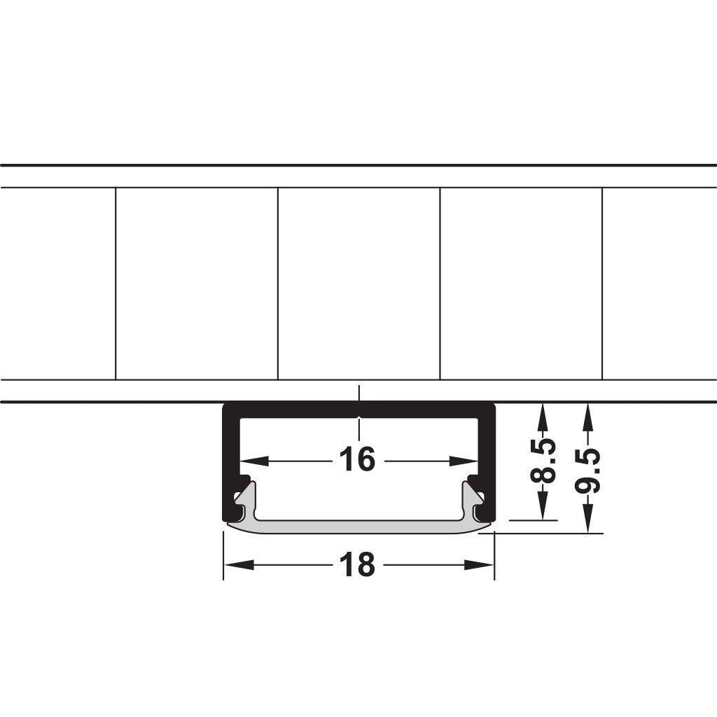 Aluminum Profile for Surface Mounted LED Strip Lights - Durable Channel for Home, Office & Commercial Lighting