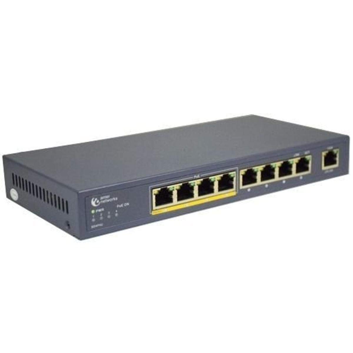 9-Port Unmanaged Ethernet Switch - Desktop & Wall-Mountable Network Hub for Home & Office - Gray (SD4P4U) - Perfect for Expanding Wired Connections in Gaming, Streaming & Small Business Networks