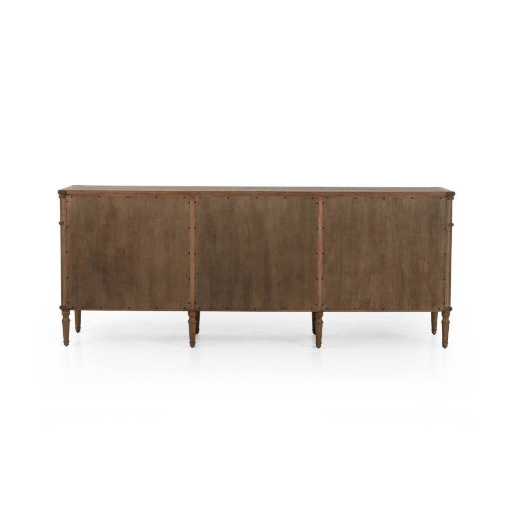 Toulouse 9-Drawer Dresser in Toasted Oak Finish - Perfect for Bedroom, Living Room, and Dorm Organization & Storage