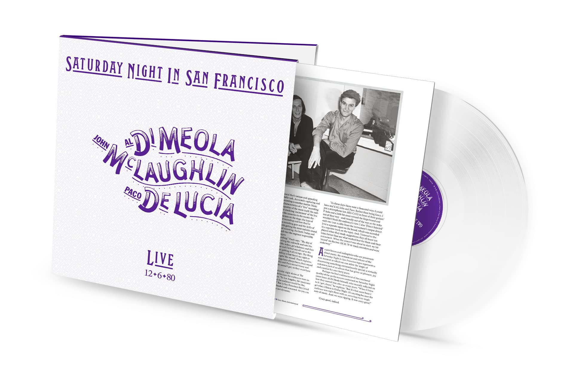 Saturday Night in San Francisco - Limited Edition Crystal Clear Vinyl Record | Perfect for Jazz Lovers & Audiophiles | Great for Home Listening, Gifts & Music Collections