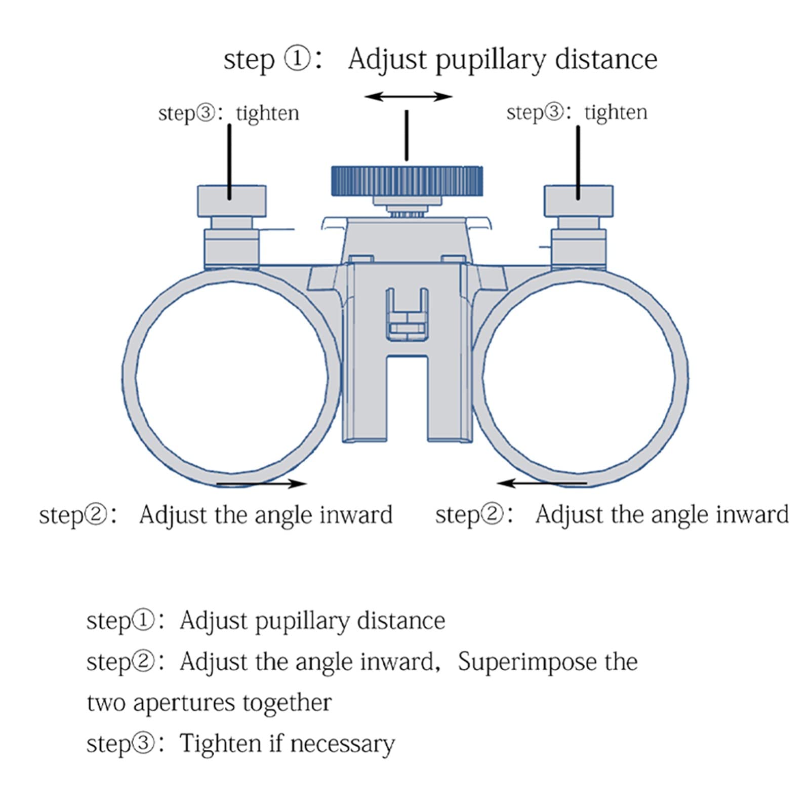 2.5X & 3.5X Magnifying Loupe Glasses with LED Headlight - Adjustable Headband Surgical Magnifier for Dentists, Jewelers & Lab Work - Perfect for Dental Procedures, Watch Repair & Microsurgery