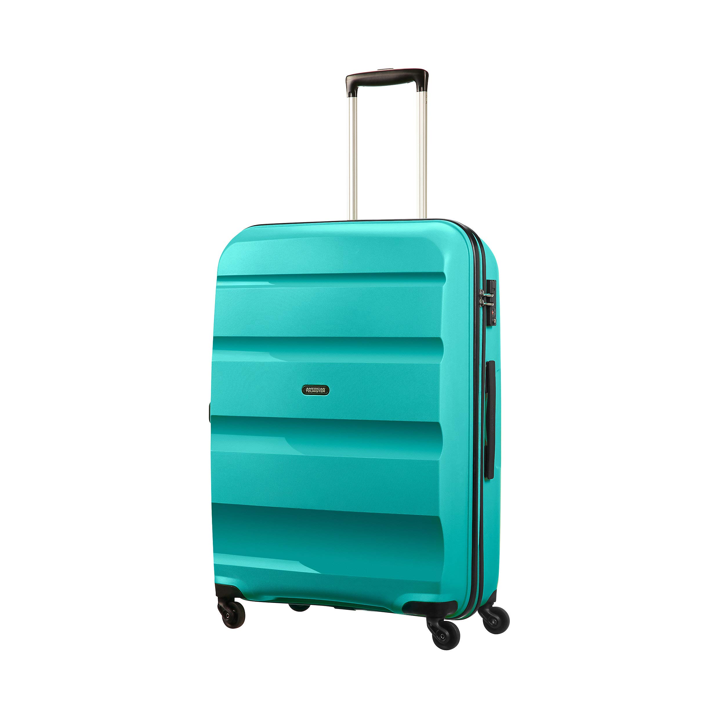 American Tourister 91L Large Hand Luggage Carry-On Suitcase - Deep Turquoise Color for Travel, Business Trips & Weekend Getaways | Lightweight & Durable Spinner Luggage
