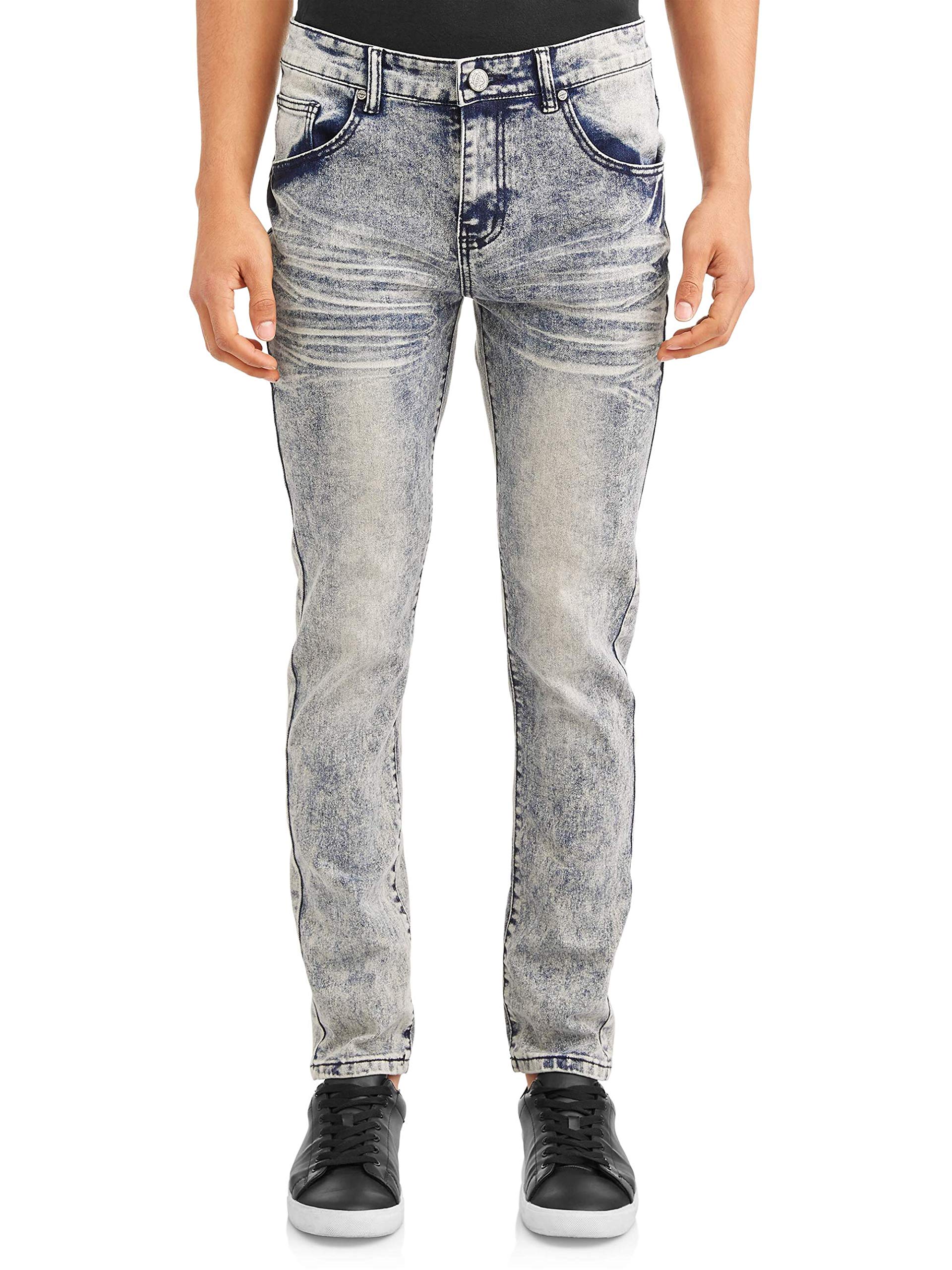 Premium Stretch Denim Jeans for Men - 5-Pocket Comfort Fit Light Wash | Casual Wear, Office & Weekend Outfits