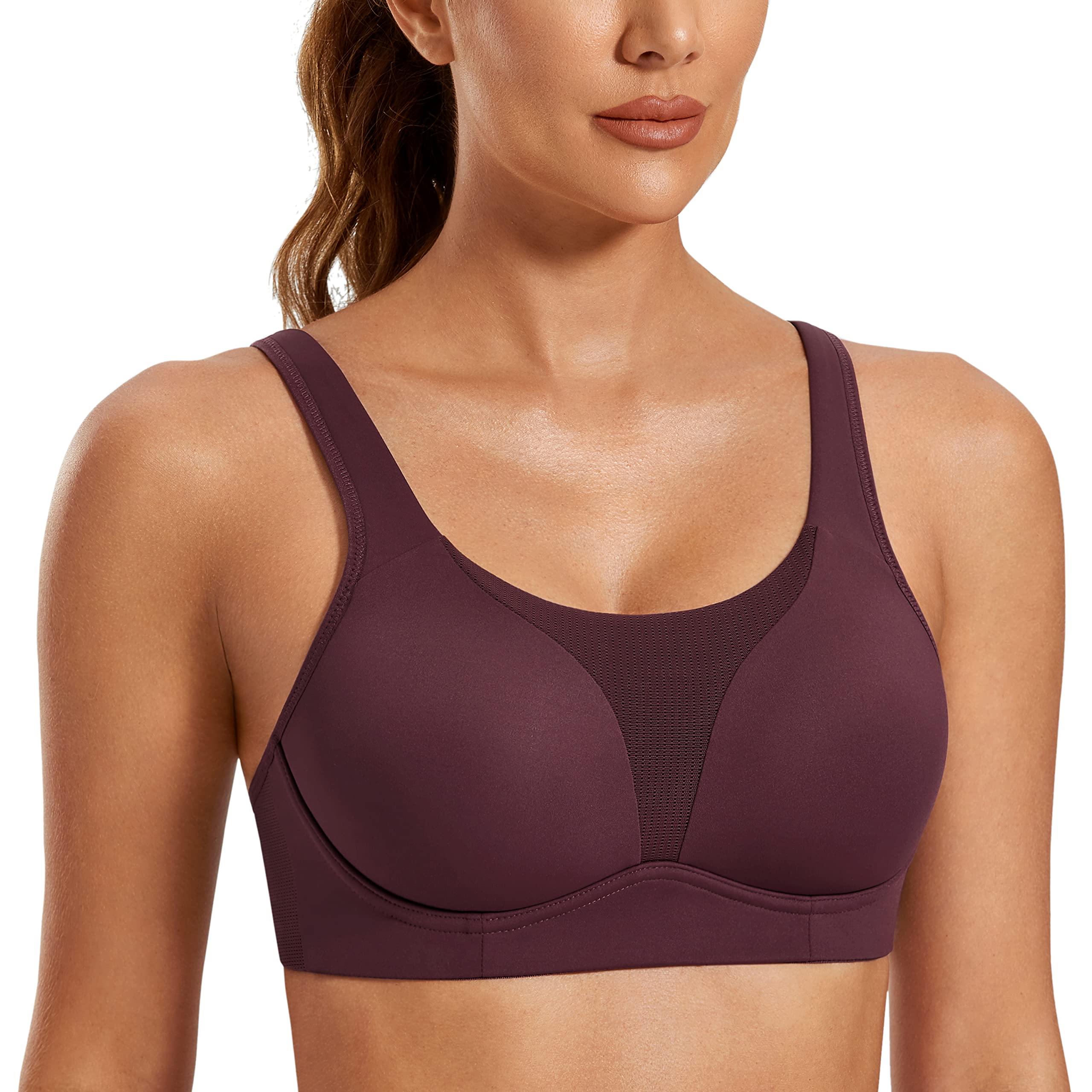 SYROKAN High Impact Sports Bras for Women - Wireless Padded Running Bra with Maximum Support & Comfort - Perfect for Gym, Yoga, HIIT Workouts & Active Lifestyles
