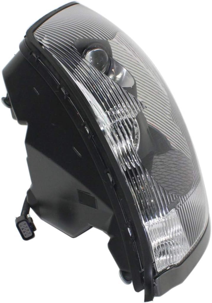 Volvo VNL VNM Semi Truck Headlights (2004-2018) - Black Bezel Replacement for Night Driving