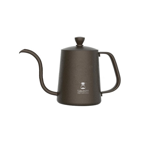 Timemore Fish Pour Over Coffee Kettle - 600ml Stainless Steel Gooseneck Kettle with Thermometer for Precise Pouring - Perfect for Specialty Coffee, Tea Brewing & Home Barista Use