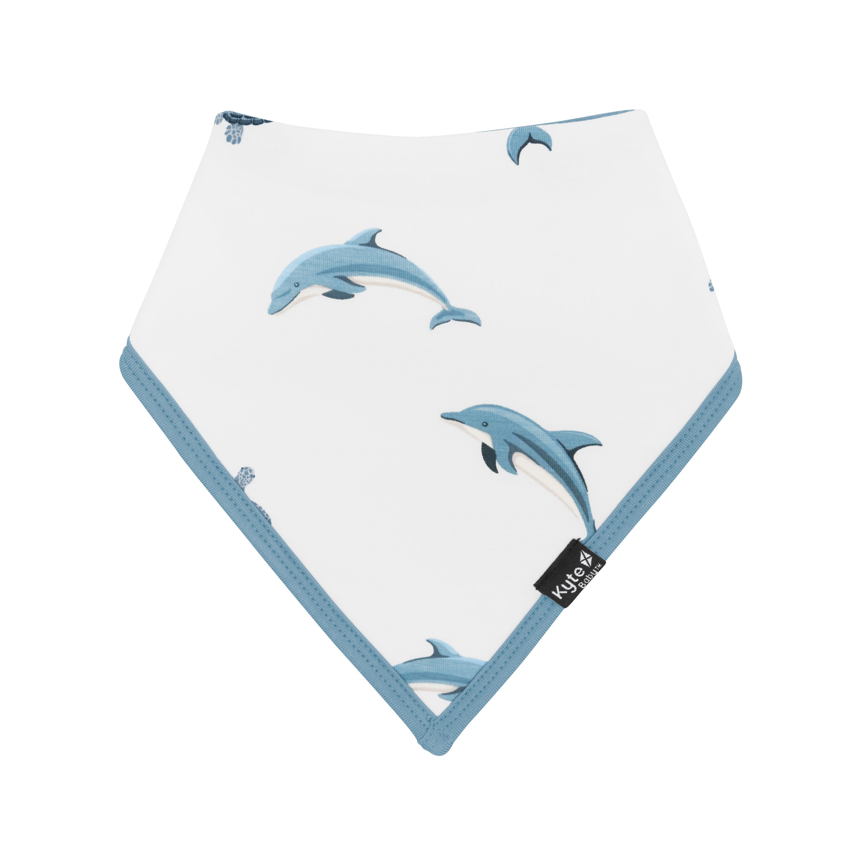 Adorable Dolphin Print Baby Bib - Soft & Absorbent for Mess-Free Feeding - Perfect for Infants & Toddlers at Home or On-the-Go