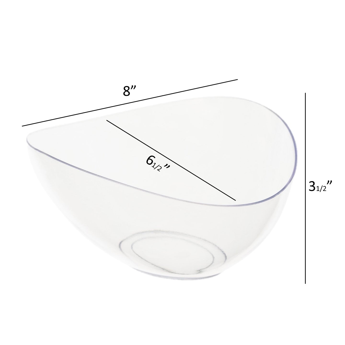 30 Oz Clear Plastic Medium Snack Serving Bowl (5 Pack) - Perfect for Parties, Picnics, and Home Use - Durable Reusable Food Containers for Chips, Nuts, and Snacks