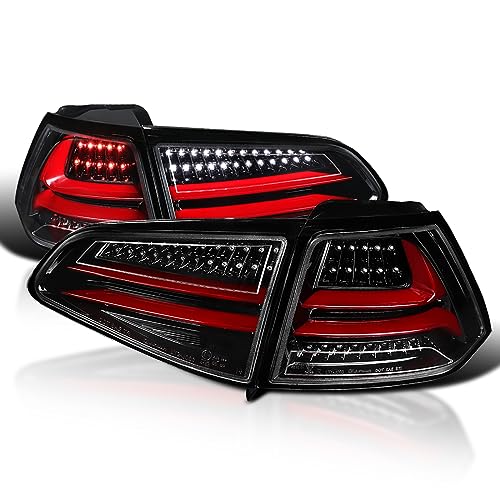 Jet Black Housing Clear Lens Red Light Bar