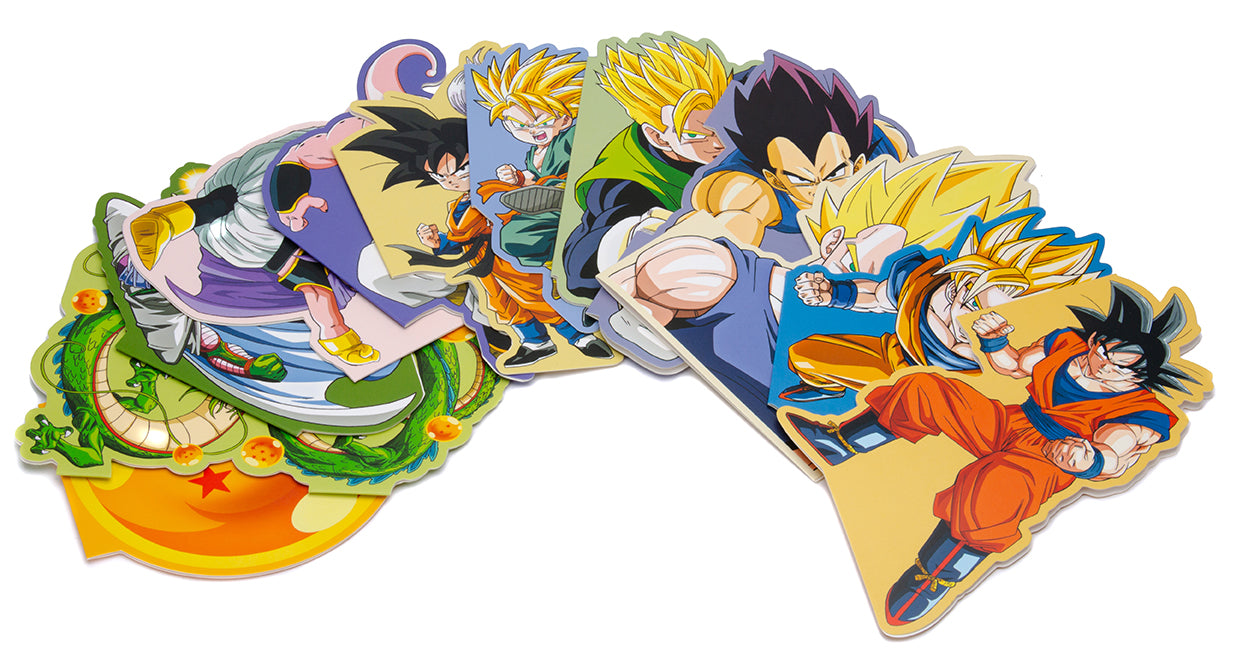 Dragon Ball Z Die-Cut Note Card Set - 12-Piece Anime Stationery for Greetings, Invitations & Collectibles