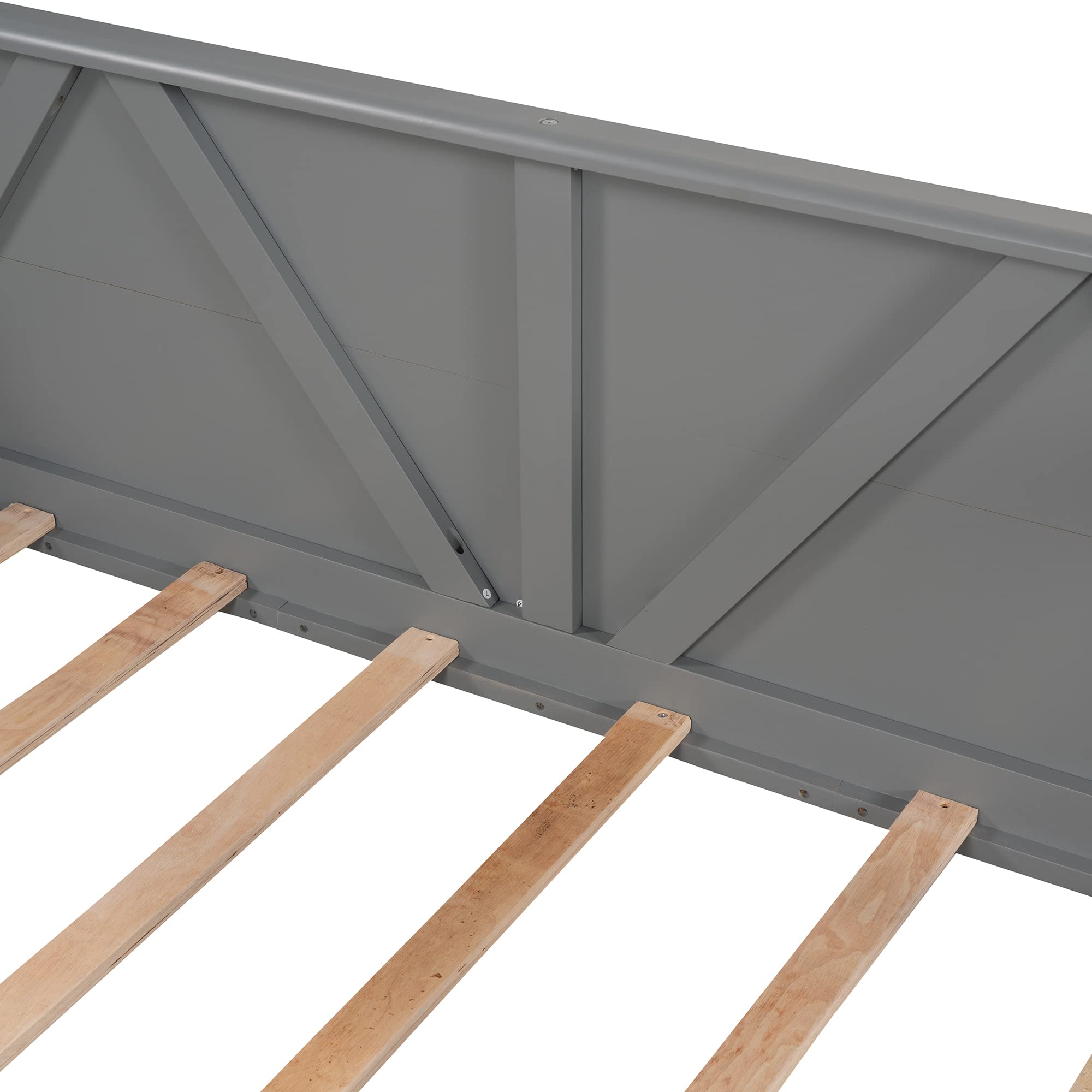 SOFTSEA Twin Daybed Frame - Sturdy Wood Platform Bed with Wood Slats & Triangle Support | Space-Saving Sofa Bed for Small Bedroom, Living Room, Guest Room & Dorm | Perfect for Lounging, Napping & Extra Seating