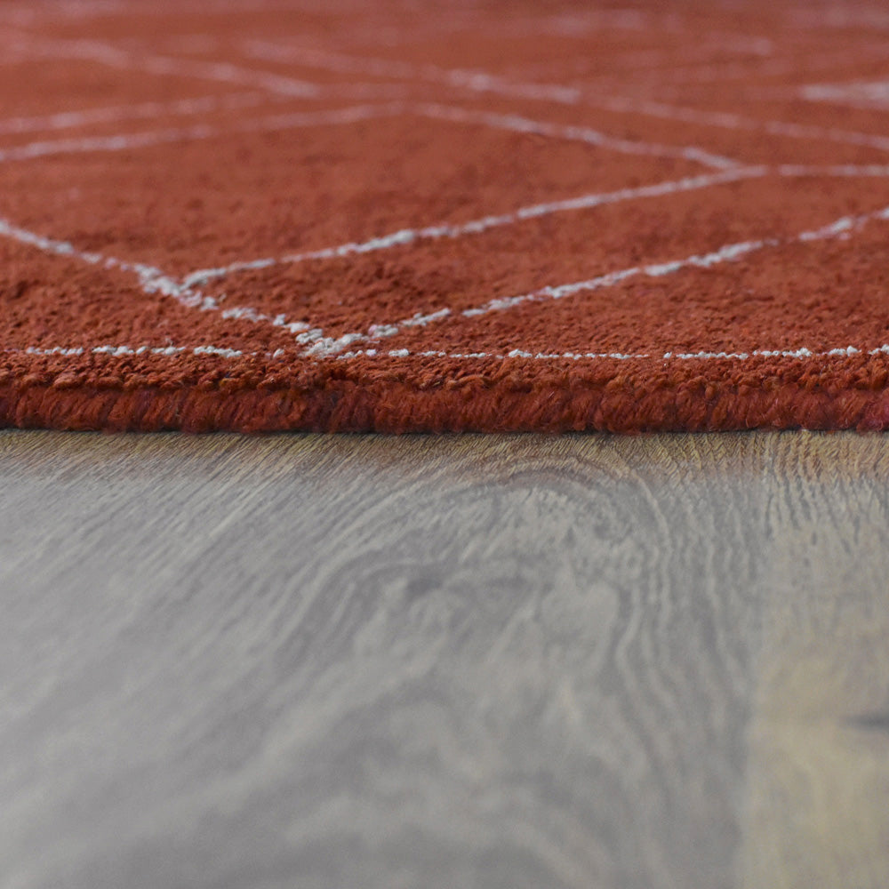 Handmade Prism Hand Knotted Rug - Premium Wool Area Rug for Living Room, Bedroom & Dining Room - Boho Chic Home Decor