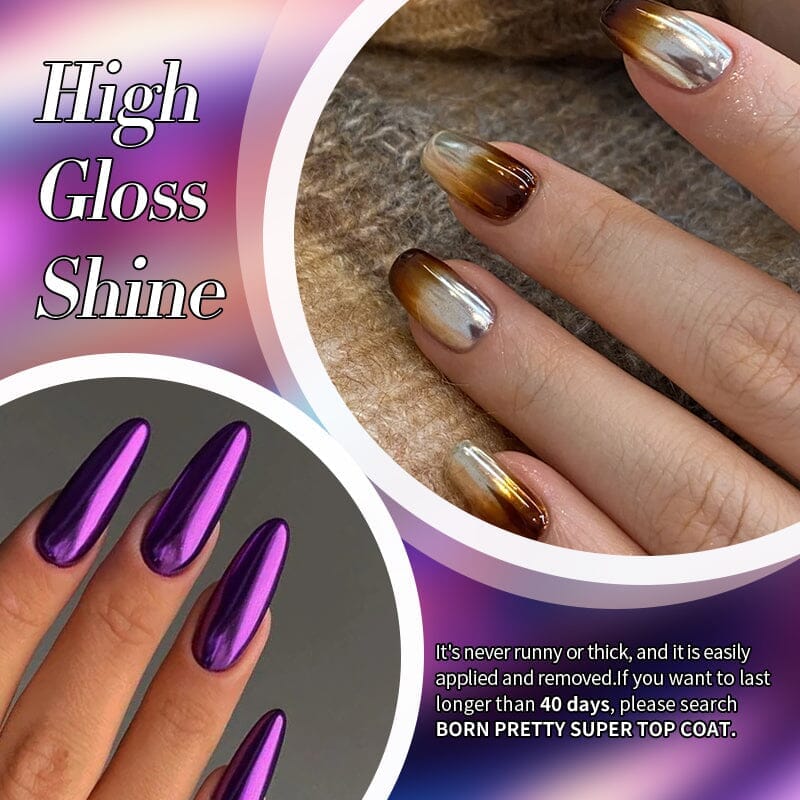 3PCS Metallic Nail Gel Polish Set - Long Lasting Shine for Manicure & Pedicure, Perfect for Nail Salon & Home Use