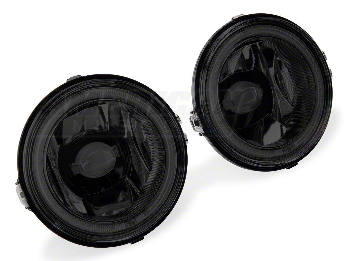 Raxiom CCFL Halo Fog Lights - Smoked Lens for 2013-2014 Ford Mustang GT | Premium Aftermarket Lighting for Enhanced Visibility & Style | Perfect for Night Driving & Custom Car Upgrades
