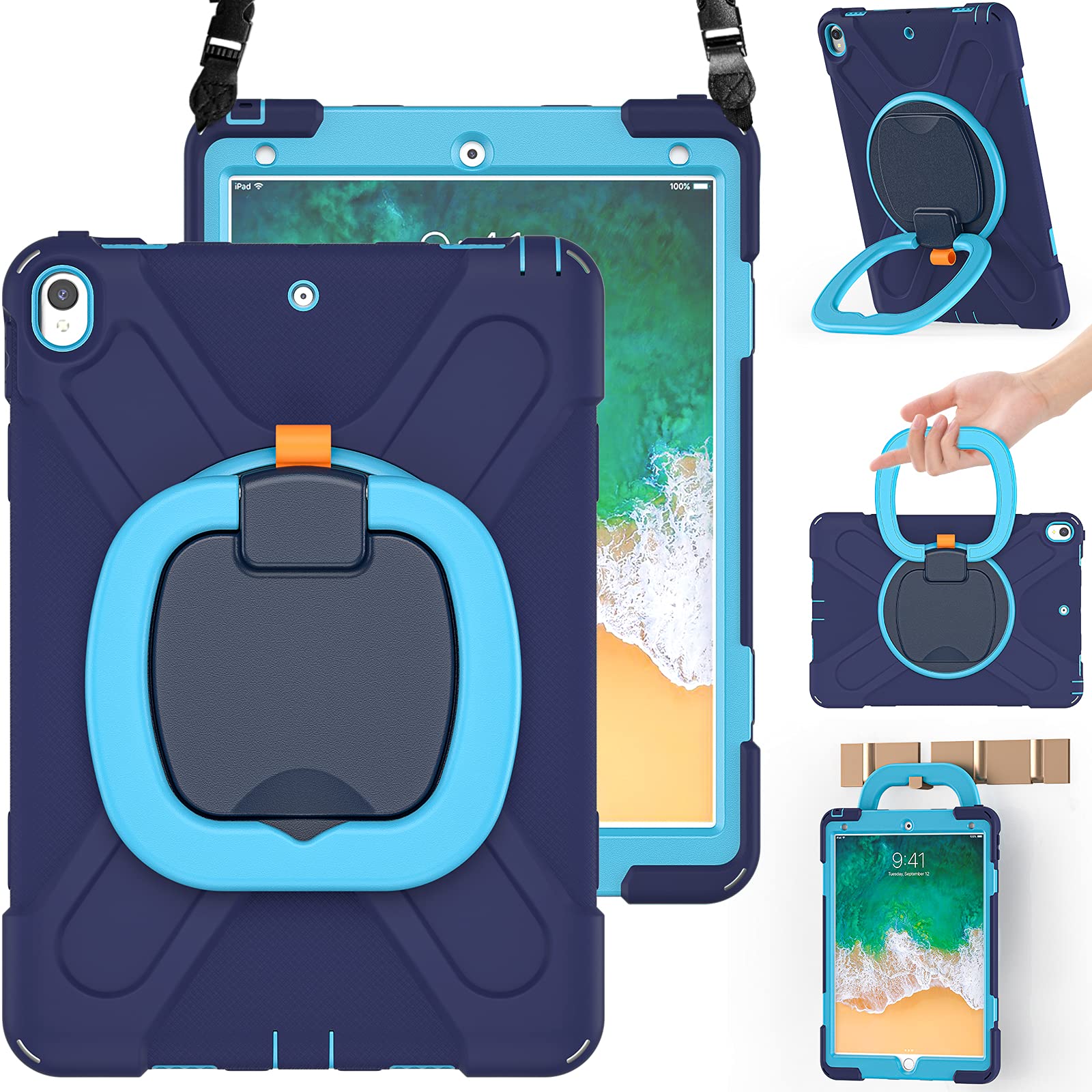 BRAECN Heavy Duty Drop-Proof Protective Case for iPad Air 3rd Gen 10.5 Inch (2019) & iPad Pro 10.5