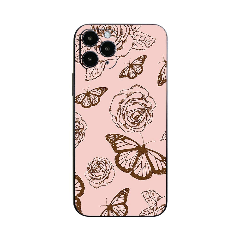 MightySkins Vinyl Skin Wrap for Apple iPhone 12 Pro - Butterfly Garden Design | Protective Durable Decal Cover | Easy to Apply & Remove | Made in USA | Perfect for Daily Use, Travel & Personalization