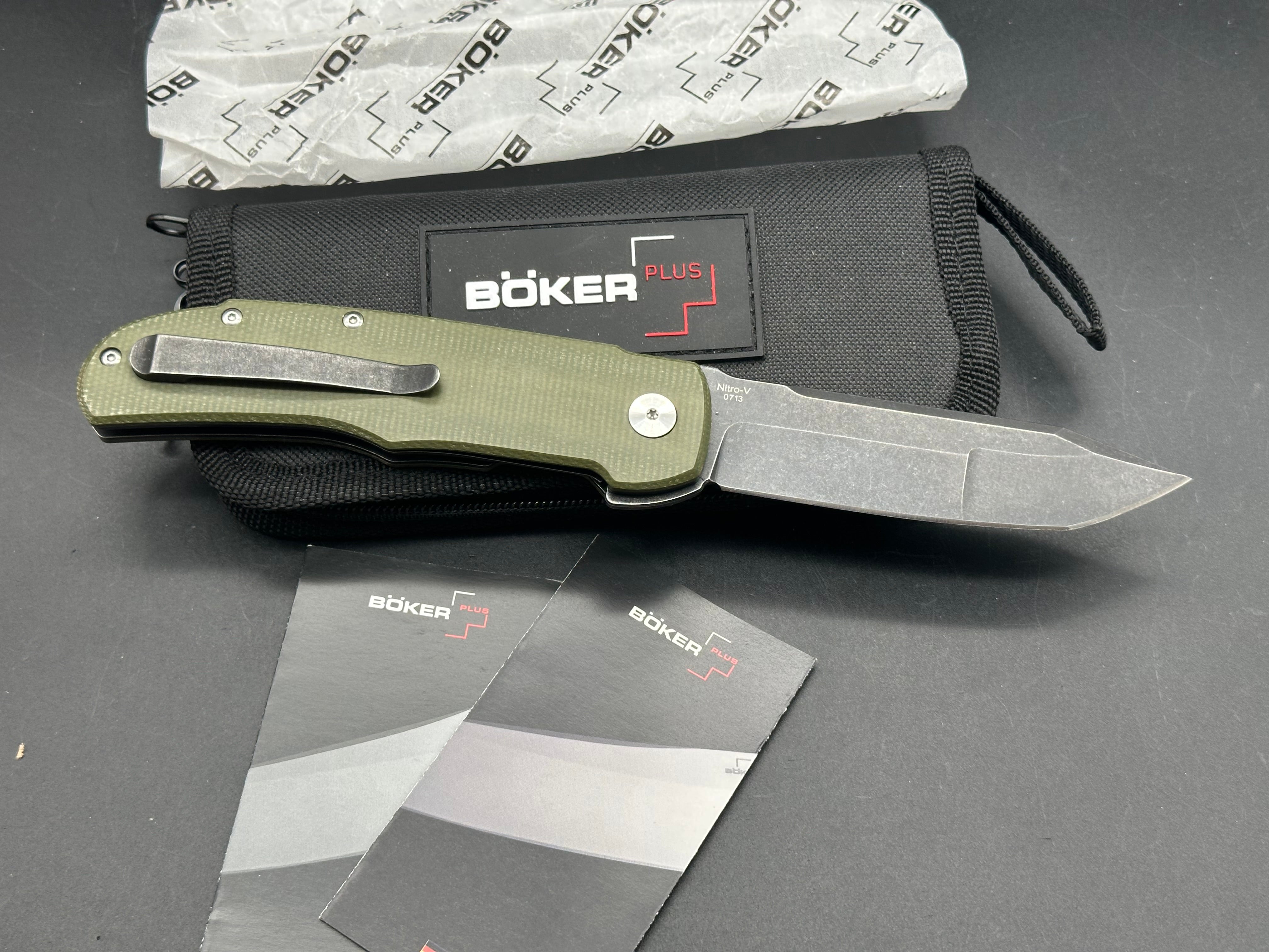 Boker Tac Master Liner Lock Folding Knife - 3.9