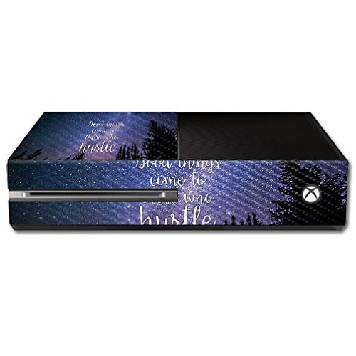 Premium Carbon Fiber Skin for Microsoft Xbox One - Hustle Design | Protective & Durable Textured Cover | Easy to Apply & Remove | Made in USA | Perfect for Gaming Protection & Customization