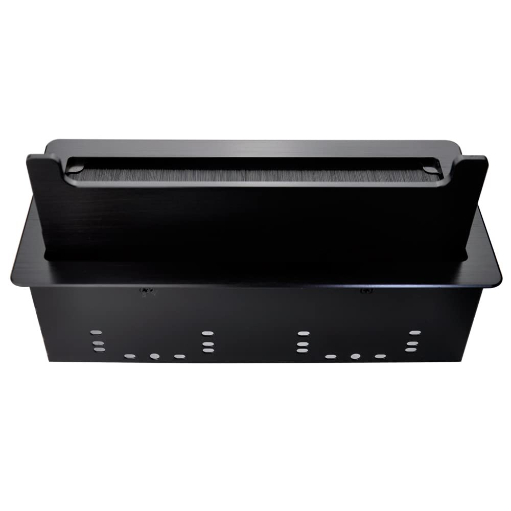 4-in-1 Connectivity Hub with 4 AC Outlets, 2 HDMI, 2 Audio, 2 LAN, USB-A/C Charging & USB 3.0 Data Ports - 5.58ft Power Cord for Conference Rooms, Home Offices & Gaming Setups (Black)