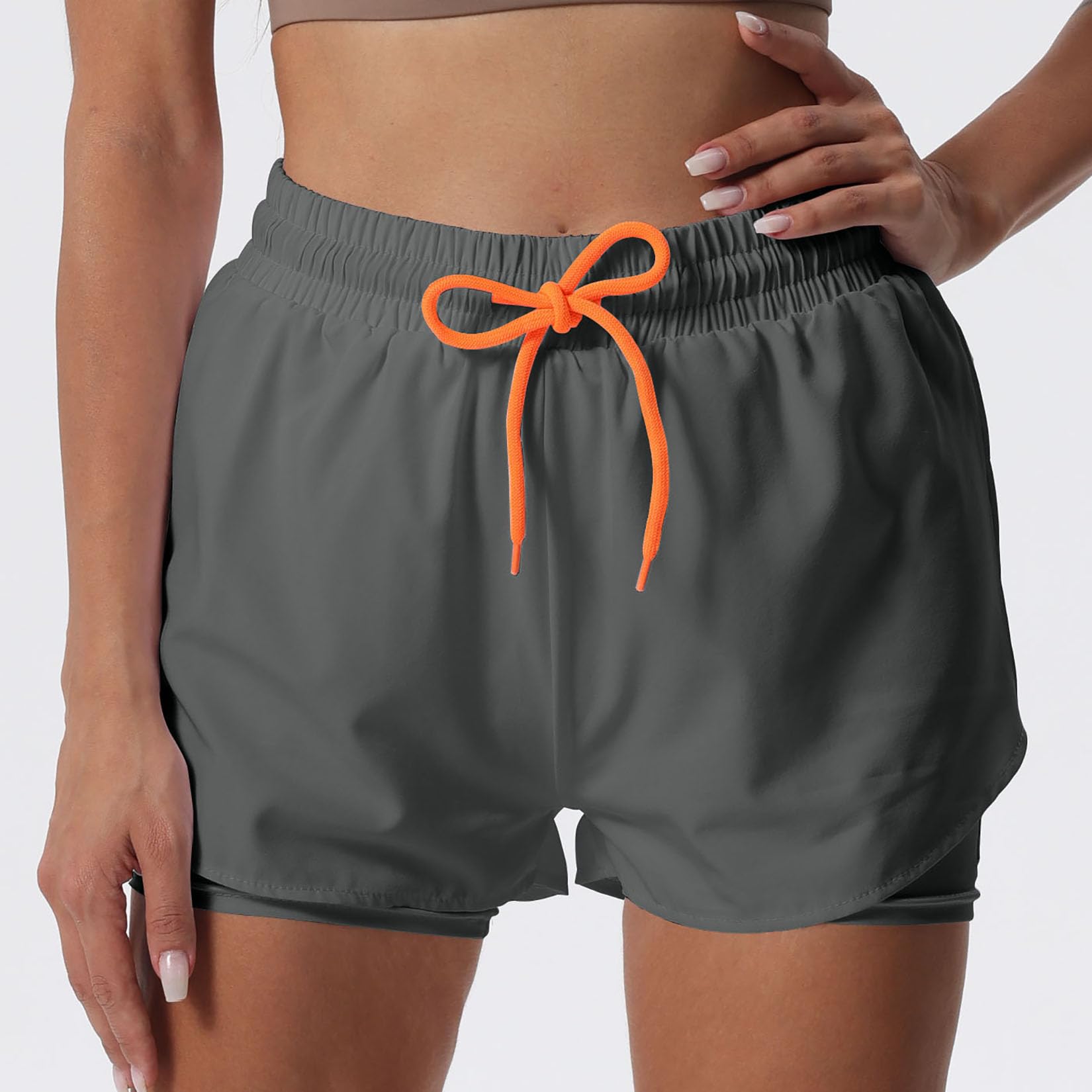 YOAKUKA Women's 2-in-1 Workout Shorts with Built-in Liner - High Waist Yoga Running Tennis Skirt for Gym, Fitness & Summer Sports - Perfect for Workouts, Running, Yoga and Casual Wear