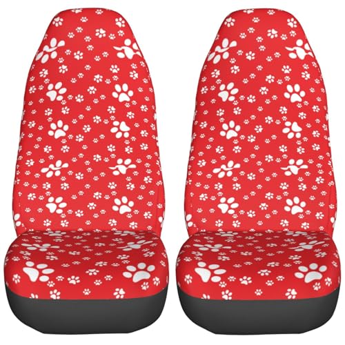 Red Paws Paw Pattern