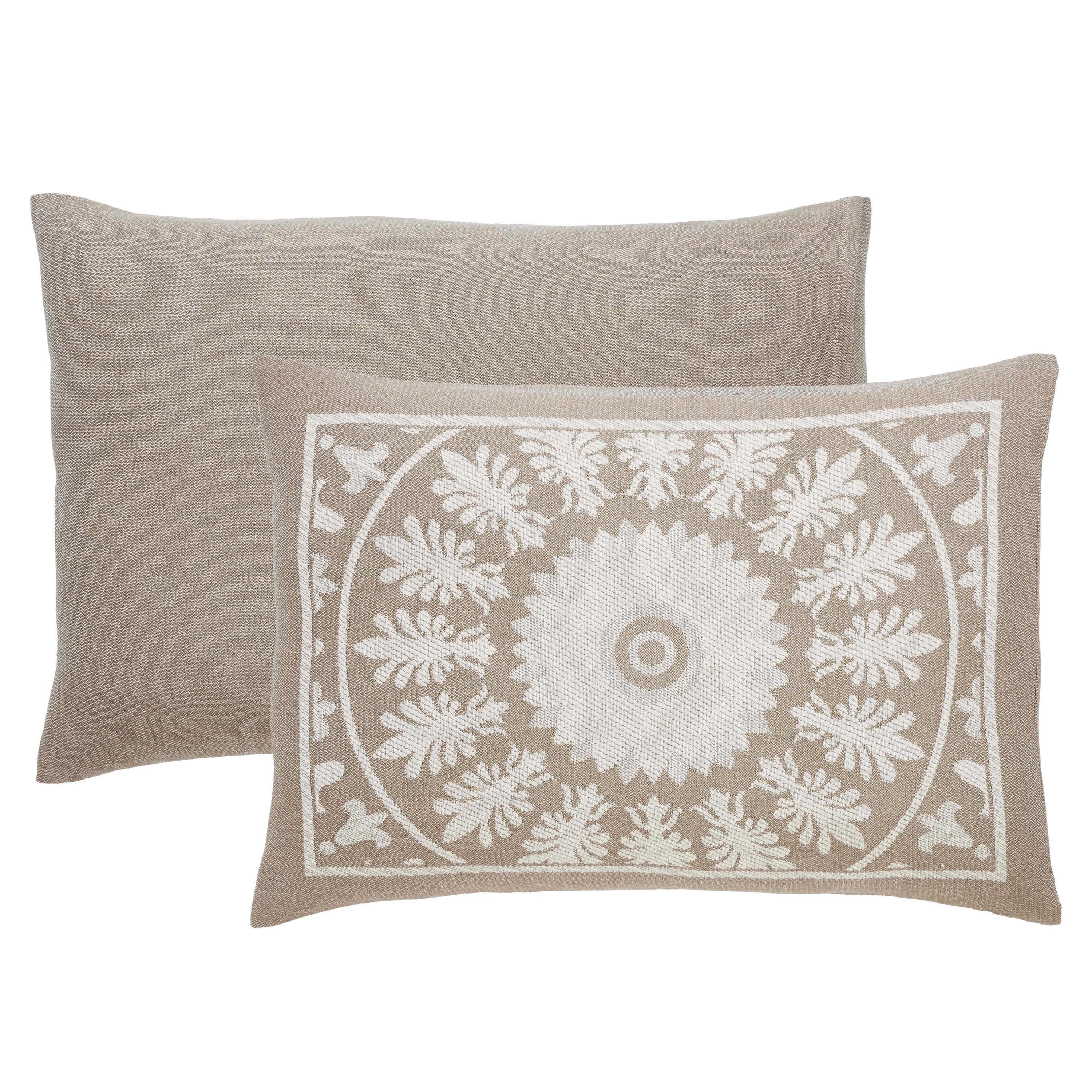 Traditional Medallion Cotton Blend Woven Jacquard Bedspread Set - Queen Size Luxury Bedding for Master Bedroom - Perfect for Home Decor, Guest Room & Hotel Use