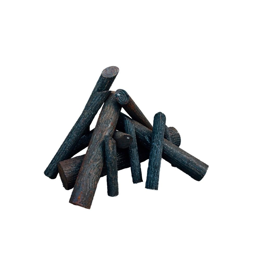 Firegear Pro Series Ironwood Steel Log Sets for Gas Fire Pits - Realistic Outdoor Fireplace Decor for Patio, Backyard & Camping