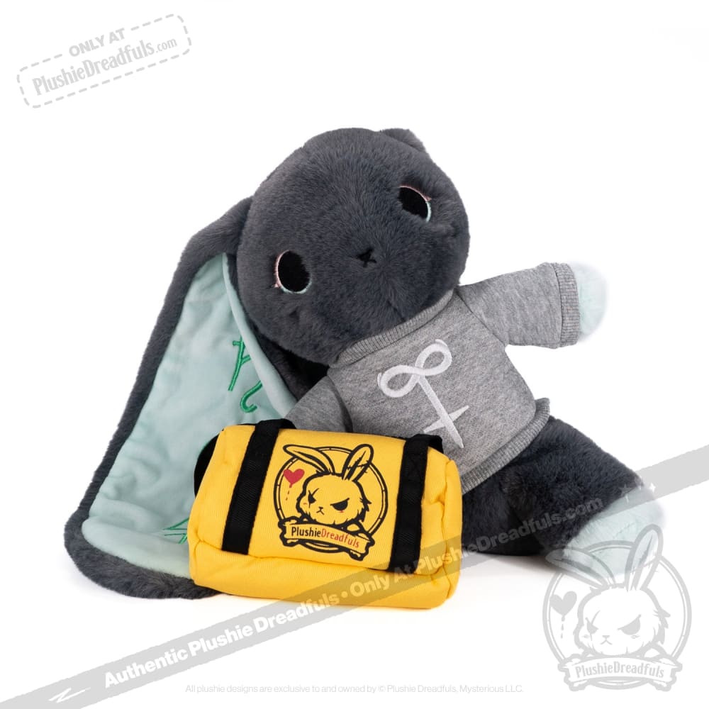 Plushie Dreadfuls Trust Issues Bunny Grey Edition - Soft Stuffed Animal Toy for Anxiety Relief & Emotional Support | Perfect for Therapy, Gifts, and Home Decor