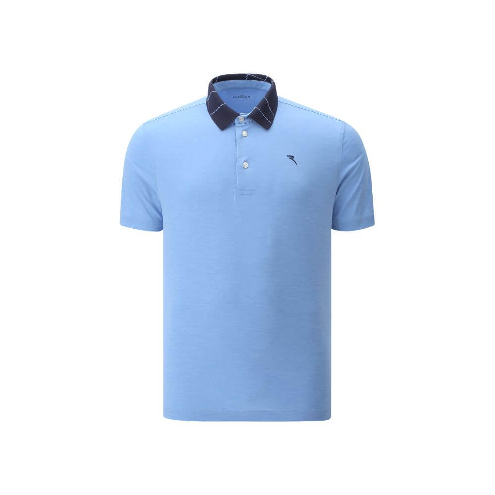 ASSODIPICCHE SUNBLOCK® Melange Polo Shirt for Men - UPF 50+ Sun Protection, Breathable & Quick-Dry - Perfect for Golf, Tennis & Outdoor Activities | Final Sale