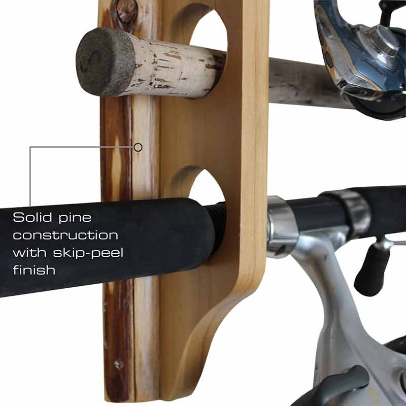 2-Piece 6-Rod Vertical & Horizontal Wall Mounted Coat Rack - Space Saving Entryway Organizer for Hats, Scarves, Jackets & Bags