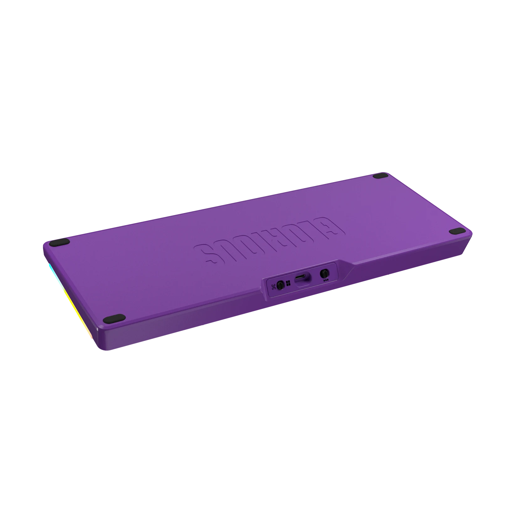 GMMK 3 65% Mechanical Keyboard Bottom Case - Limited Edition Metal Synth Purple for Gaming & Typing | Perfect for PC Setup & Custom Keyboard Builds