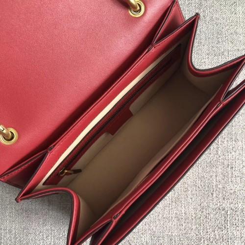 Gucci Queen Margaret Genuine Leather Handbag for Women - Red Crossbody Purse | Perfect for Work, Travel & Evening Events