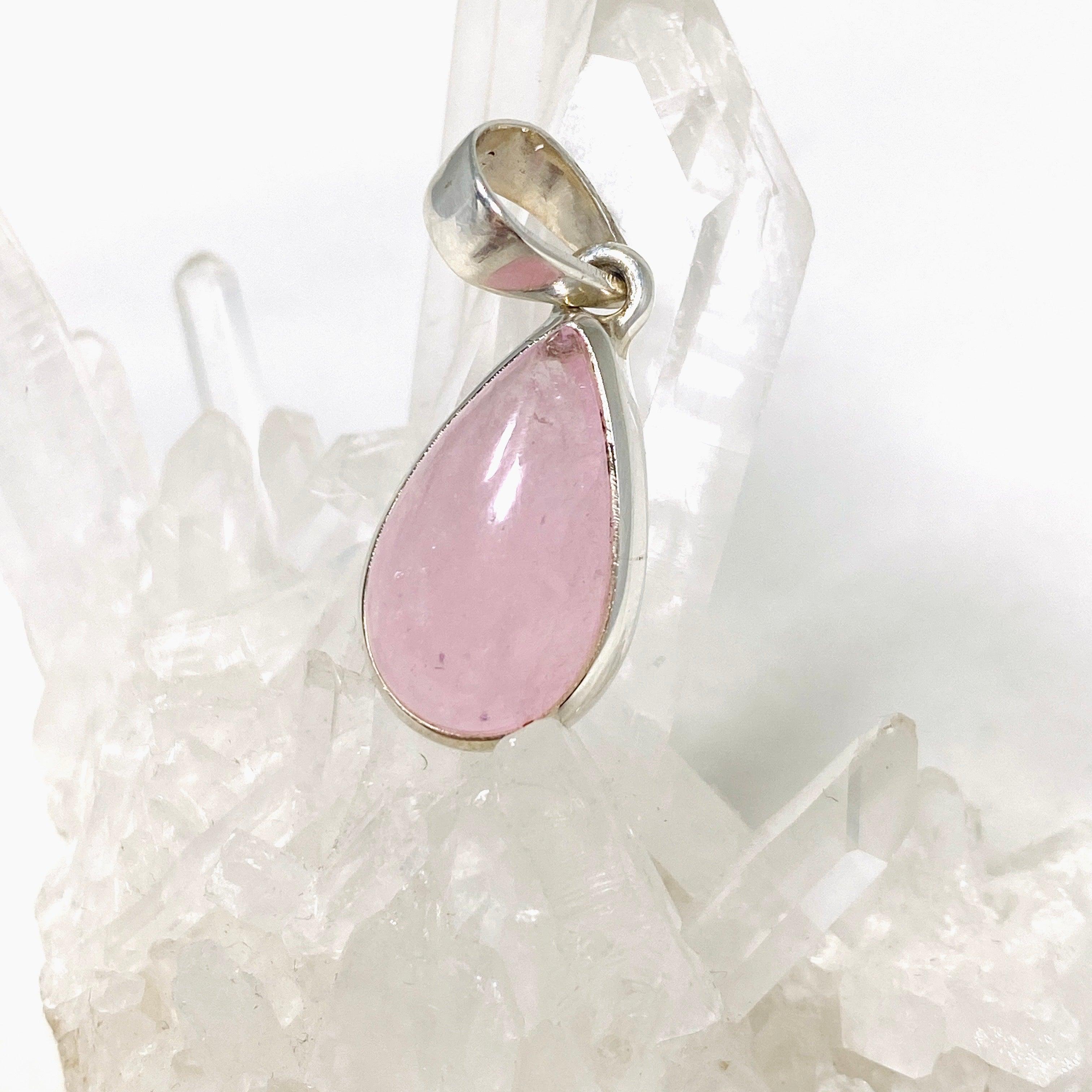 Morganite Teardrop Pendant Necklace - 14K Rose Gold Gemstone Jewelry for Women - Perfect for Valentine's Day, Anniversary & Special Occasion Gifts