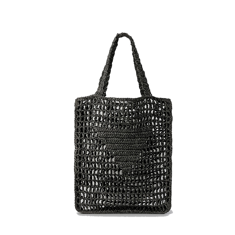 Stylish Women's Striped Straw Handbags - Trendy Summer Beach Tote for Vacation, Shopping & Outdoor Activities