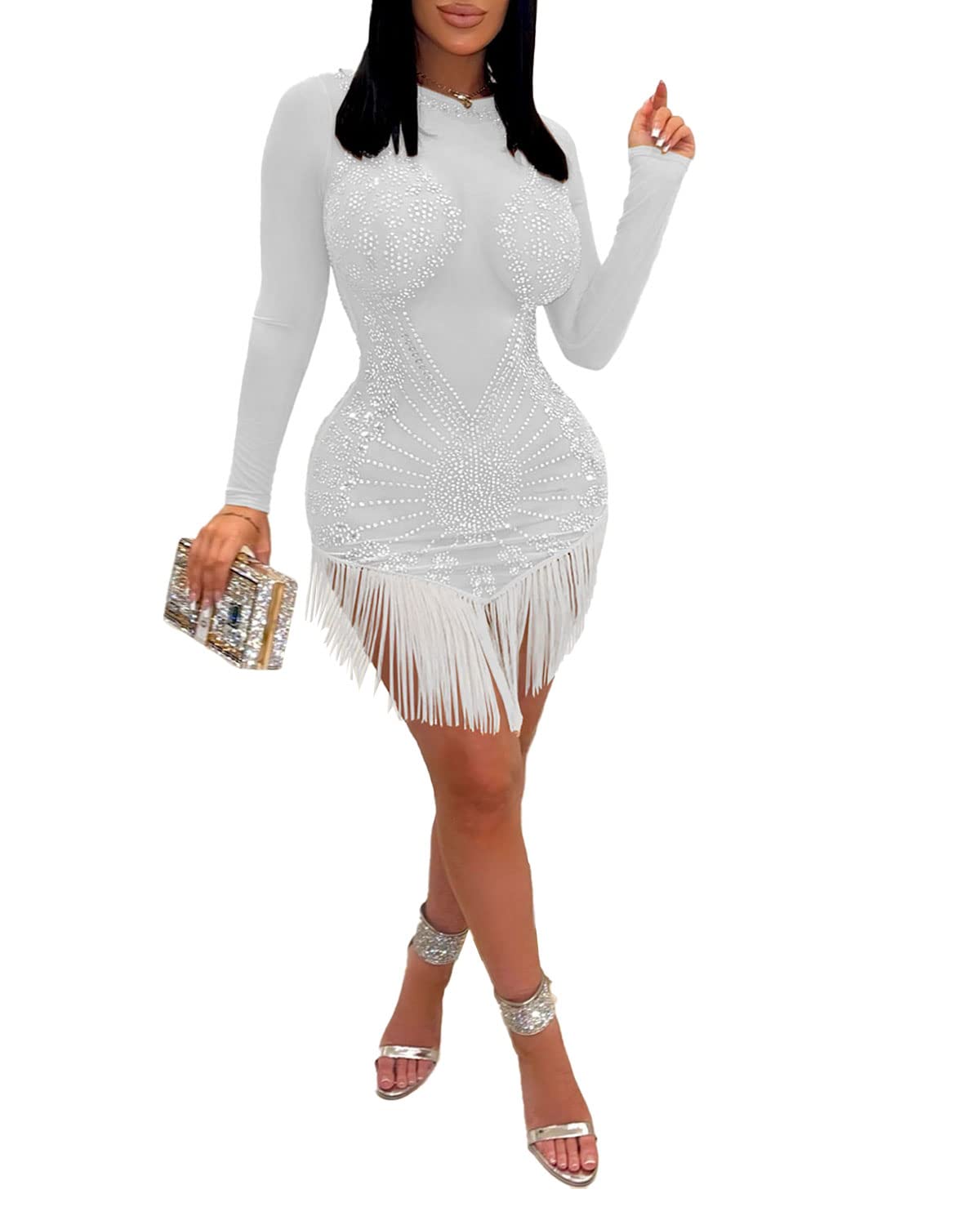 Sparkling Sequin Party Dress for Women - Elegant Clubwear Evening Gown for Night Out, Bachelorette, Wedding & Prom | Perfect for Christmas, New Year's Eve & Red Carpet Events | Great for Dancing, Cocktail Parties & VIP Events | Stunning for Date Nights, Girls' Night Out & Formal Occasions | Use for Club Nights, Wedding Receptions & Special Celebrations | Ideal for Holiday Gatherings, Anniversaries & Glamorous Evenings