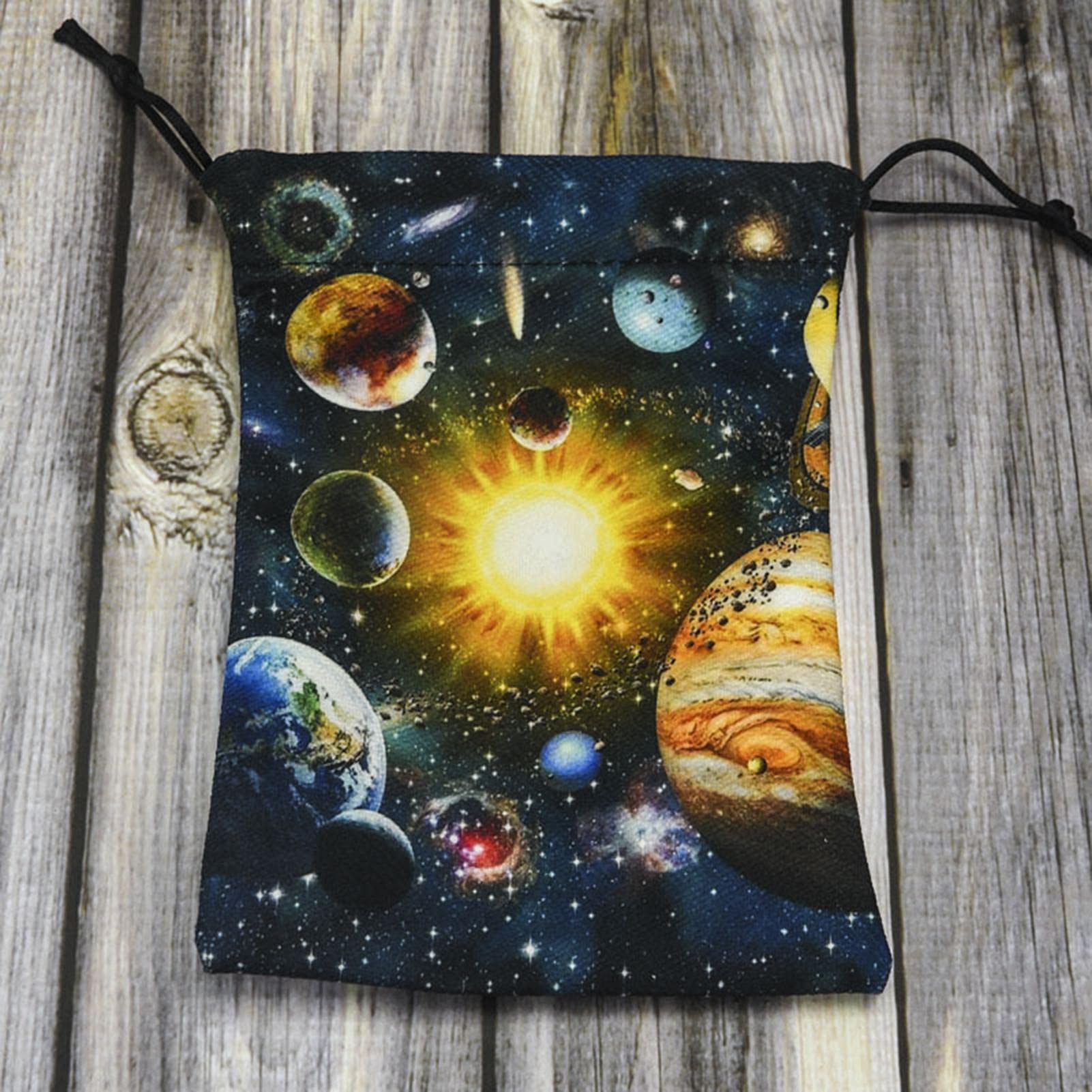 Premium Velvet Tarot Cloth Bag - Double-Sided Digital Printed Tarot Card Storage Pouch for Board Games & Divination | Perfect Gift for Tarot Enthusiasts & Psychic Readers (Use for Card Protection, Travel & Spiritual Rituals)