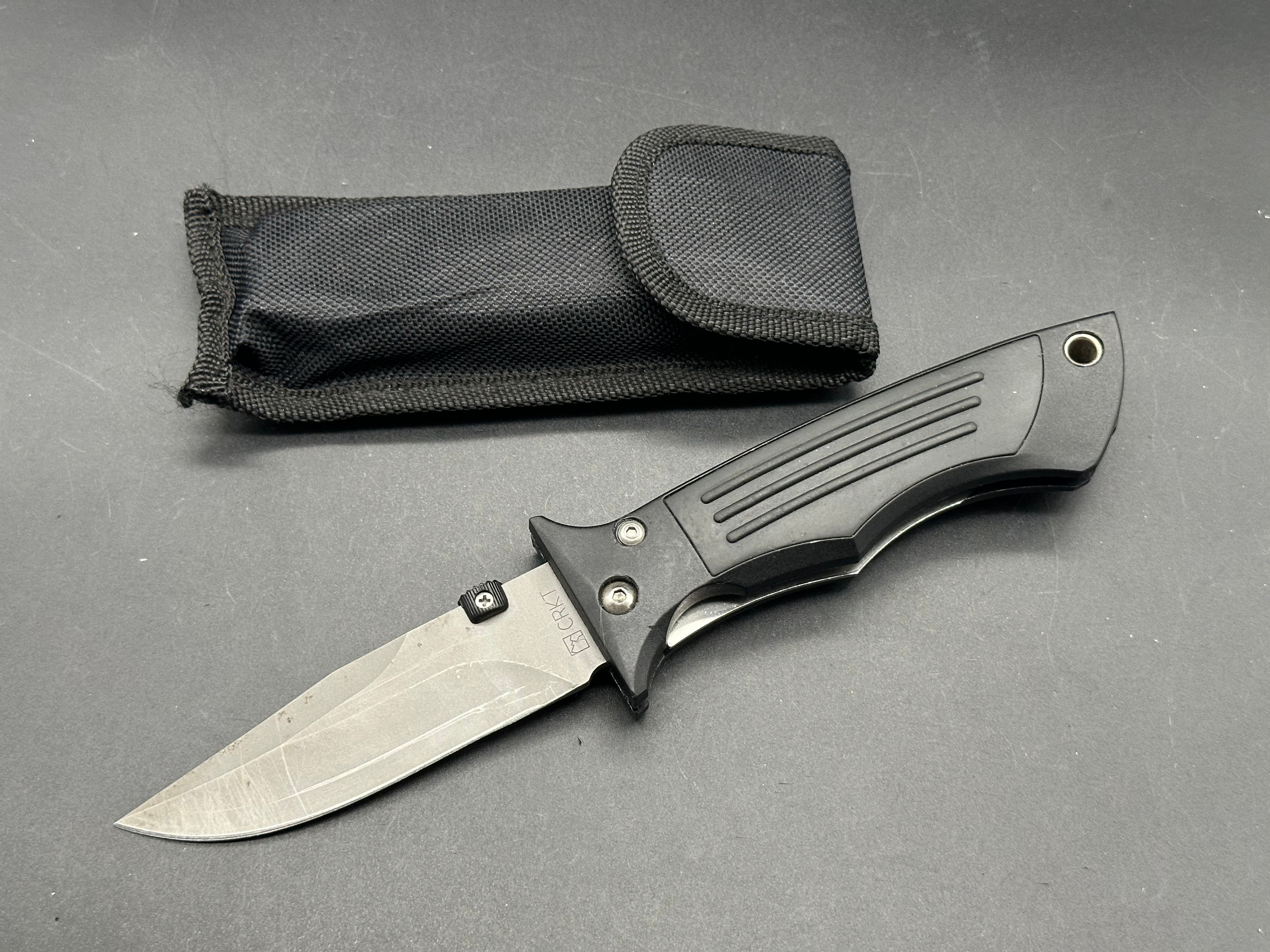 CRKT Hammond Cobra Gold Folding Knife - EDC Pocket Knife with Razor-Sharp Blade for Outdoor, Camping, Hiking & Survival Gear