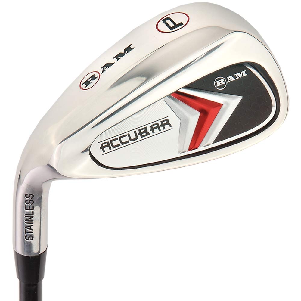 Ram Golf Accubar Men's Left Hand Iron Set 6-7-8-9-PW with 24° & 27° Hybrids for Improved Accuracy and Distance on the Course