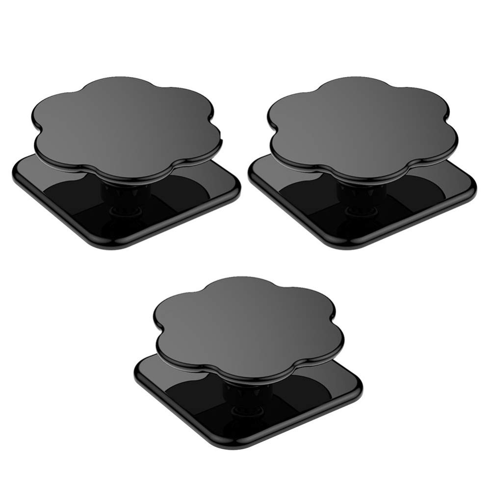 Magnetic Phone Holder 3pcs - 360° Car Mount for Dashboard & Windshield - Black