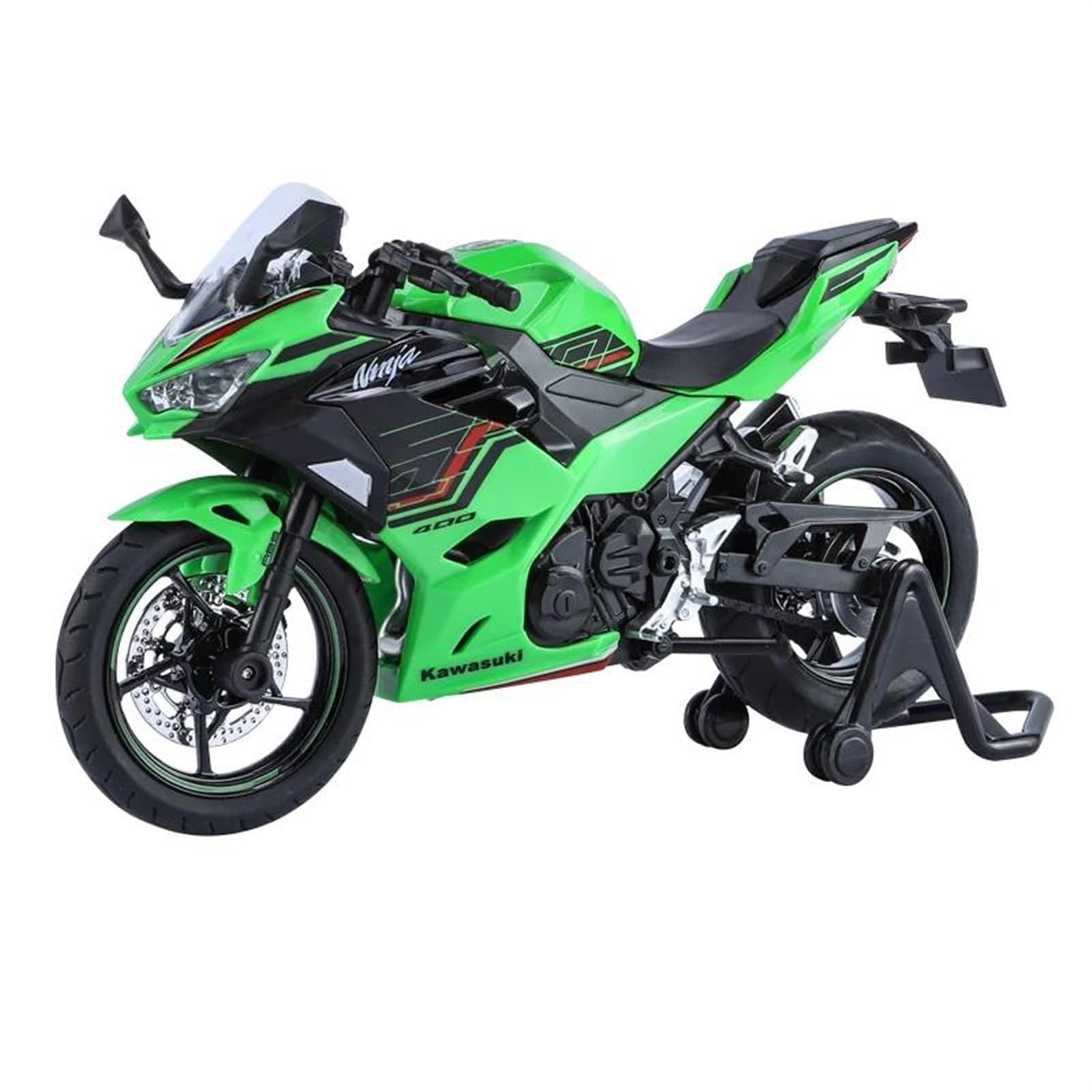 1/12 Kawasaki Ninja 400 Die-Cast Motorcycle Model - Metal Toy with Sound & Light for Sports Fans