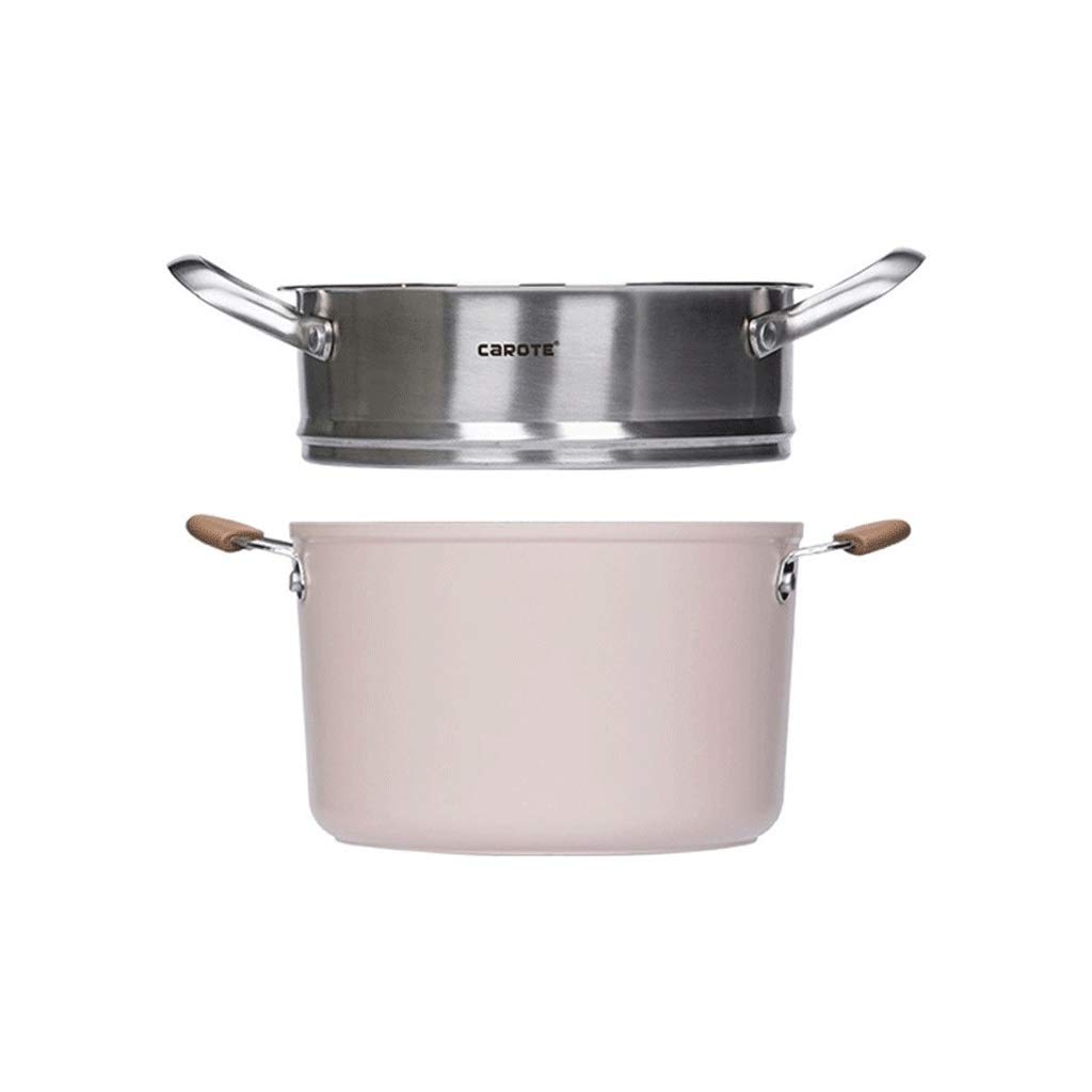 Stainless Steel Stew Soup Pot with Steam Basket - Mini Multifunctional Saucepan for Home Cooking | Perfect for Steaming Vegetables, Soups & Healthy Meals