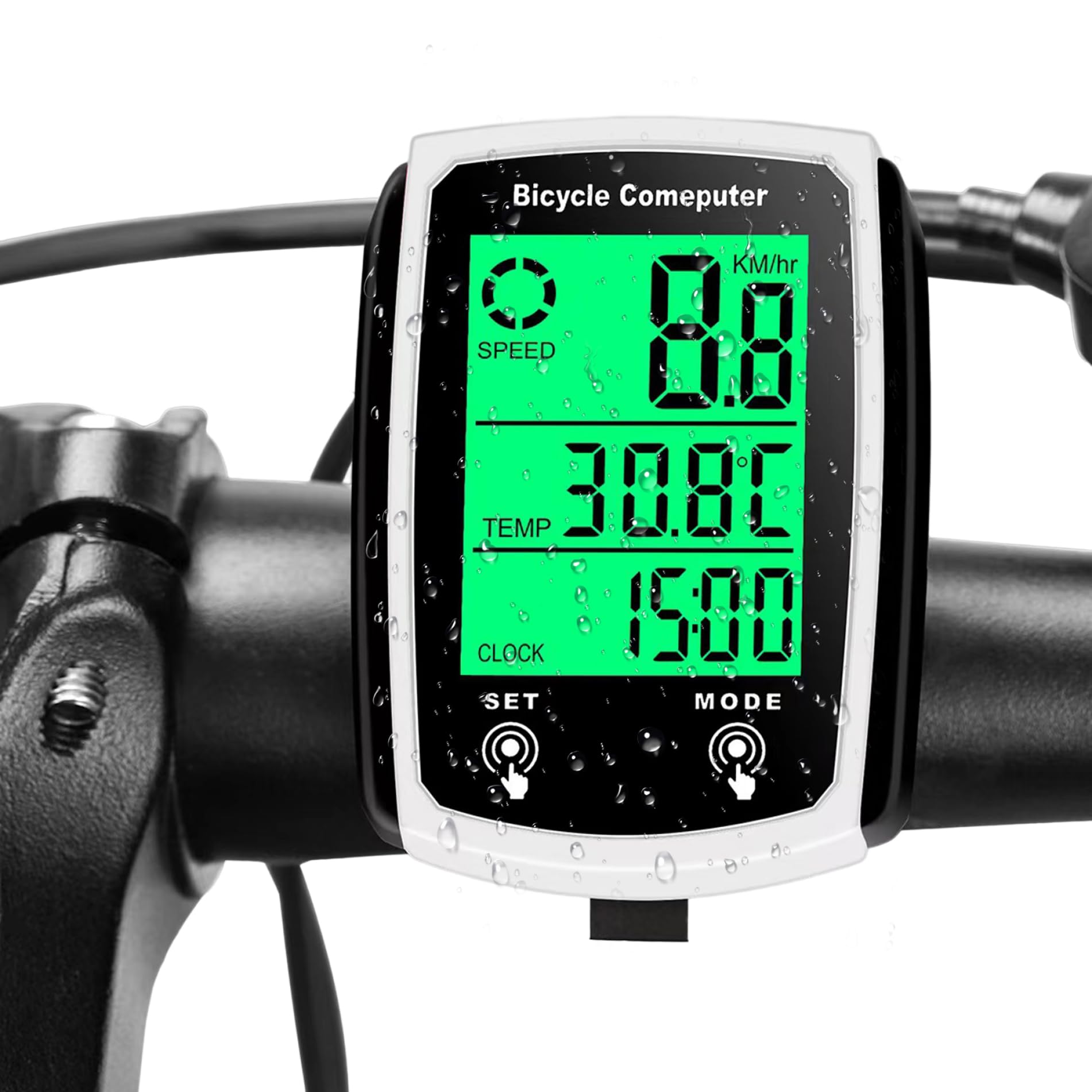 **Waterproof Wireless Bike Speedometer with LCD Backlight & GPS - Accurate Cycle Computer for Road Bikes & MTB - Perfect for Cycling, Commuting & Outdoor Adventures**