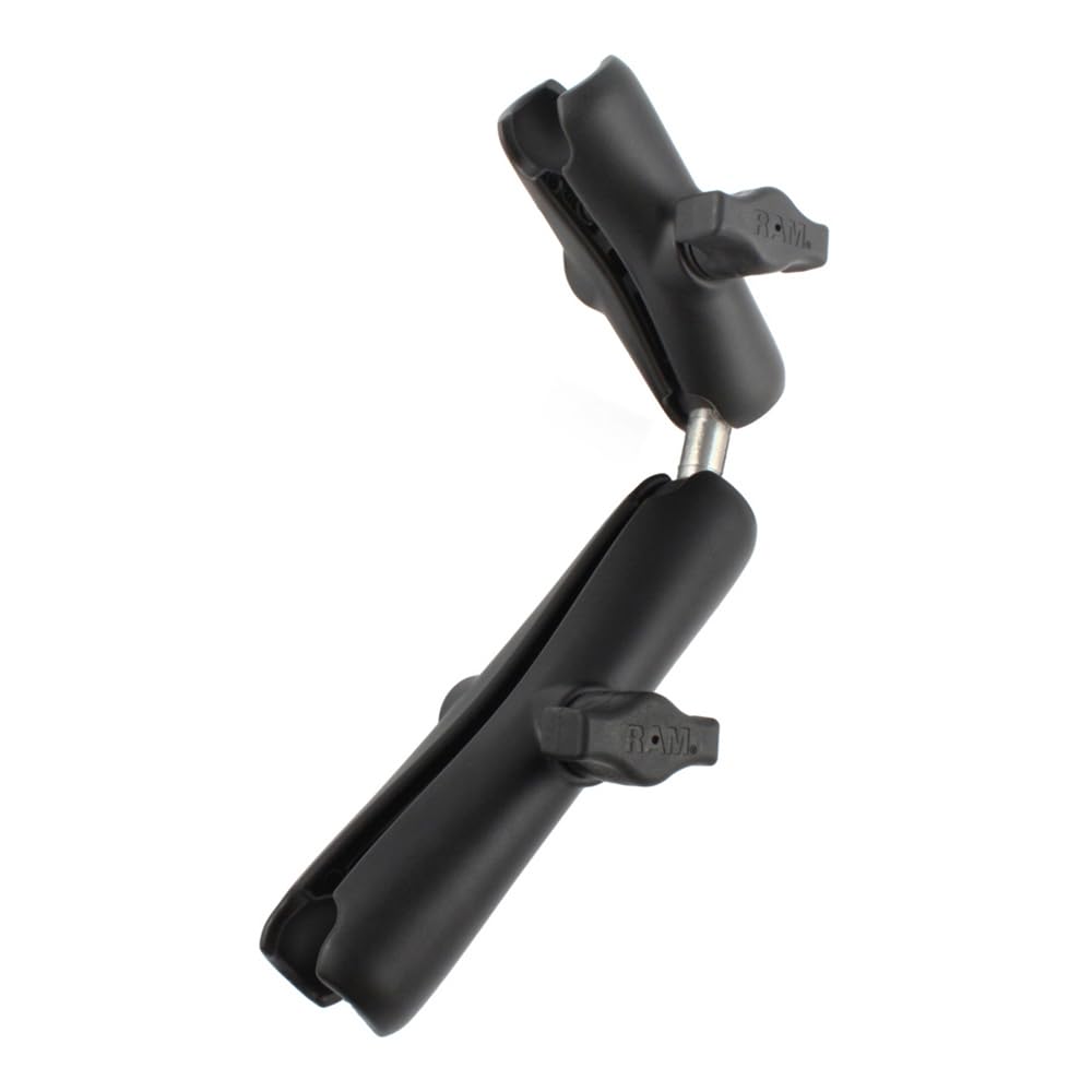 RAM Mounts Double Socket Arm with Dual Extension & Ball Adapter RAM-B-201-201U-C - Compatible with RAM B Size 1