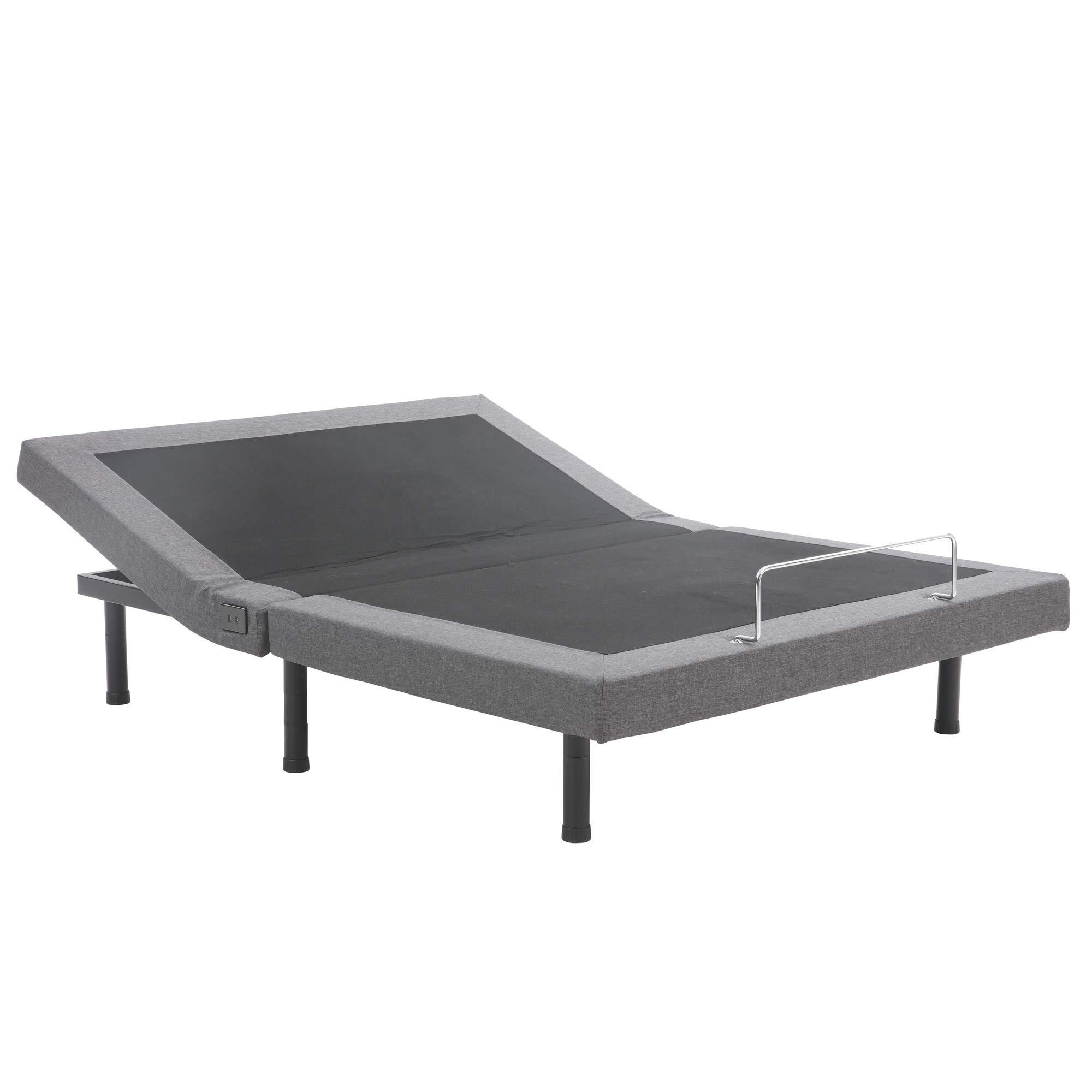 Classic Brands Adjustable Bed Base with Massage & Wireless Remote - Twin XL Size, Black Upholstered Frame | 10-Inch Cool Gel Memory Foam Mattress, CertiPUR-US Certified Bed-in-a-Box | Perfect for Back Pain Relief, Home Theater Setup & Zero Gravity Sleeping