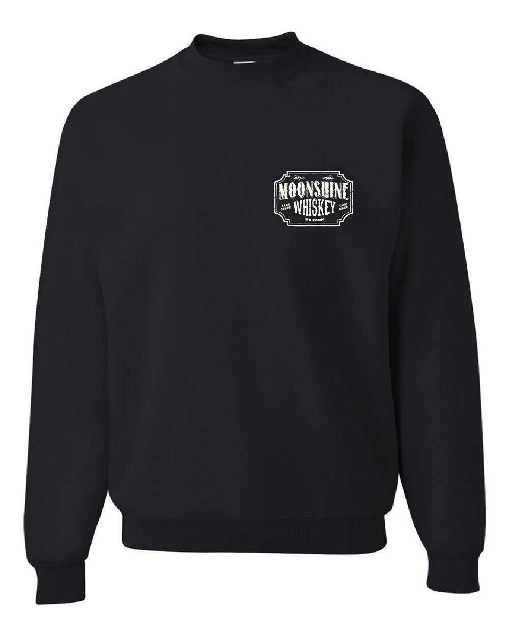 Moonshine Tennessee Whiskey Themed Novelty Crewneck Sweatshirt - Vintage American South Drinking Apparel for Men & Women | Perfect for Bar Hopping, Whiskey Tasting & Southern Style Outfits