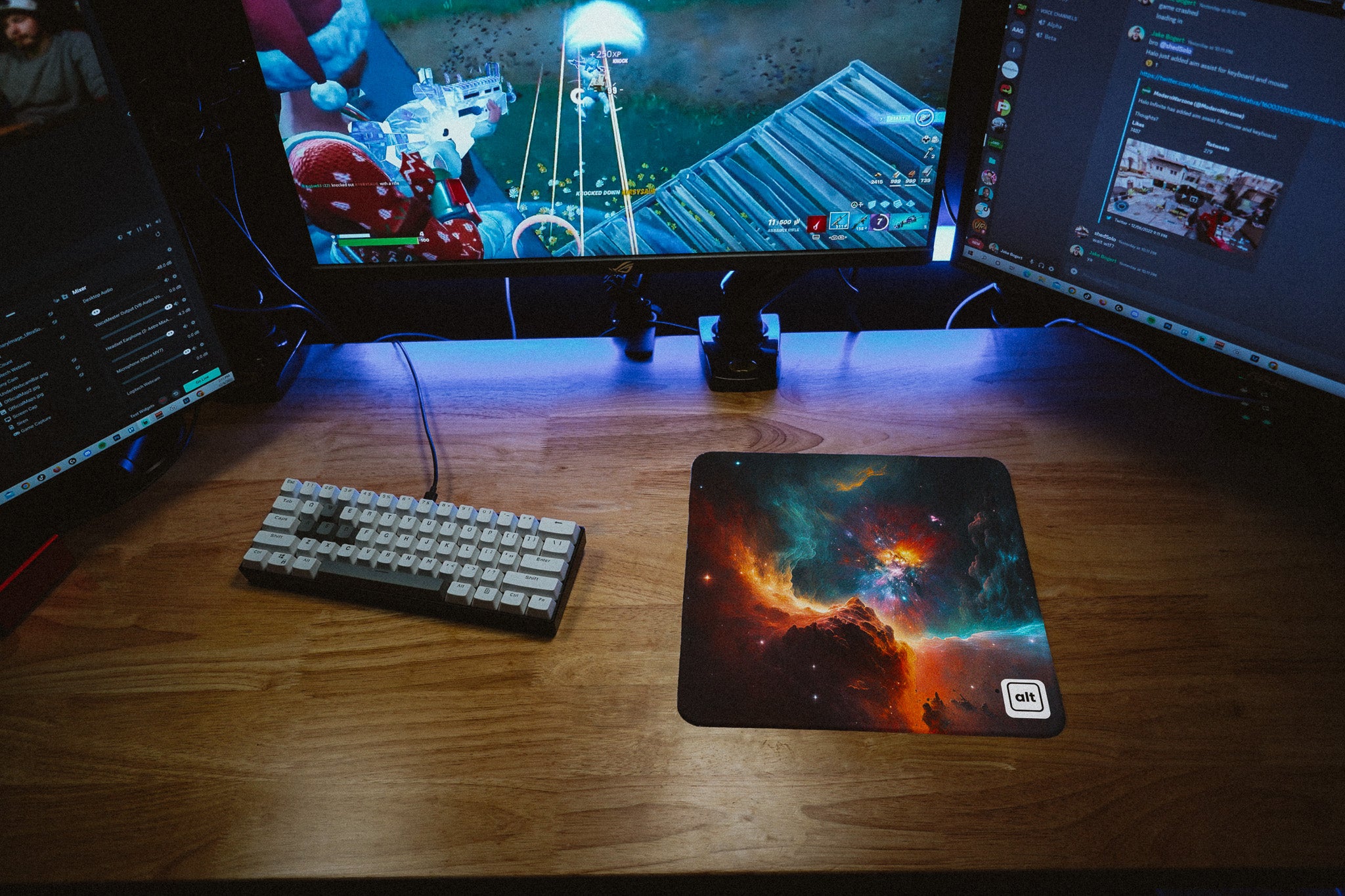 Battle of the Elements Gaming Mouse Pad - Large Non-Slip Rubber Base Mouse Mat for PC, Laptop & Office - Perfect for Gamers, Graphic Designers & Esports