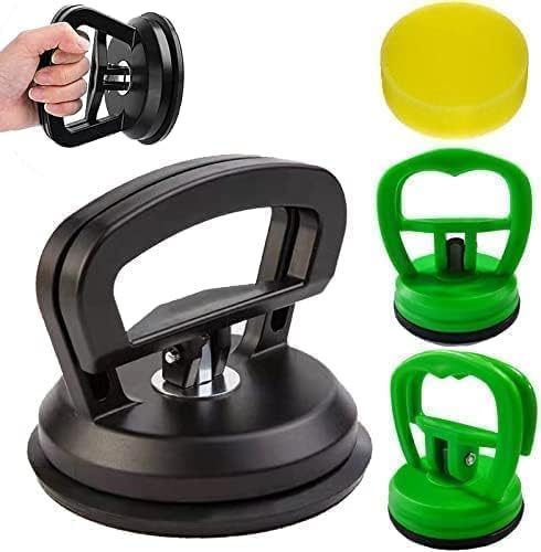 NSONGSE 3-Pack Car Dent Puller Kit - Powerful Suction Cup Dent Remover with Handle Lifter for Paintless Dent Repair | Perfect for Car Body Dents, Glass & Tile Surfaces | Auto Body Repair Tool for DIY & Professional Use