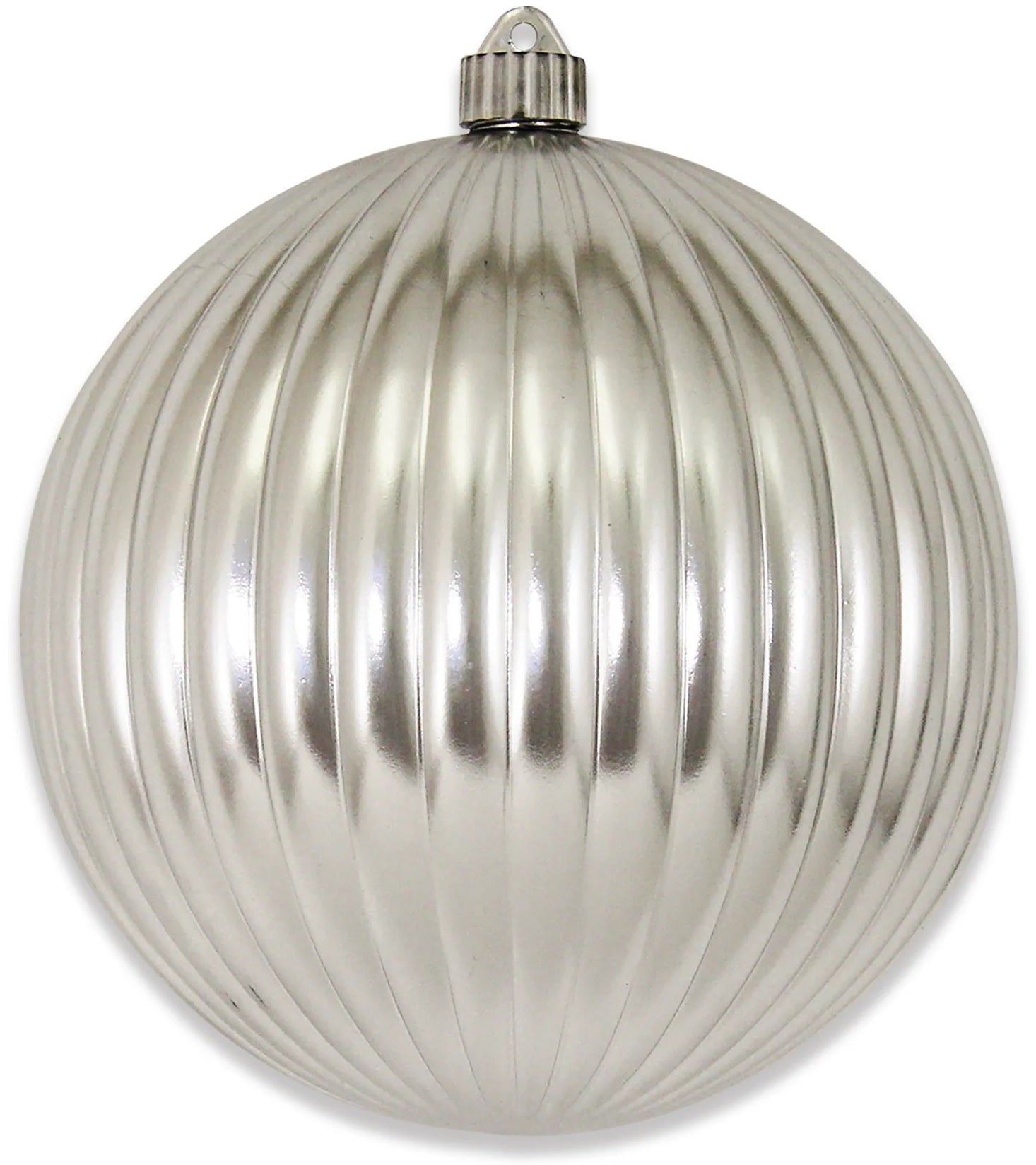 200MM Shatterproof Ripple Ball Ornament - Unbreakable Glass Look Decorative Hanging Ball for Christmas Tree, Party, Wedding & Home Decor